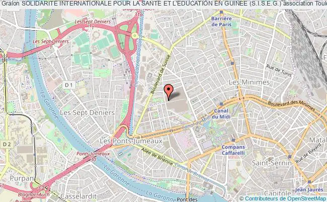 plan association Solidarite Internationale Pour La Sante Et L'education En Guinee (s.i.s.e.g.) Toulouse