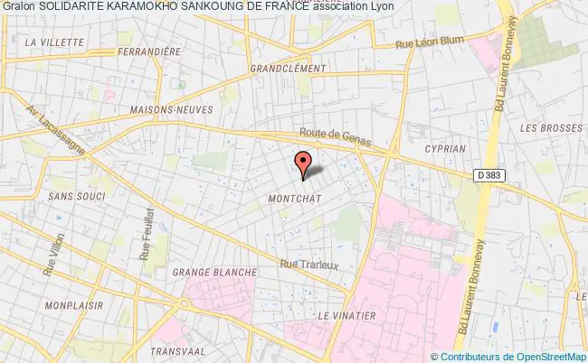 plan association Solidarite Karamokho Sankoung De France Lyon