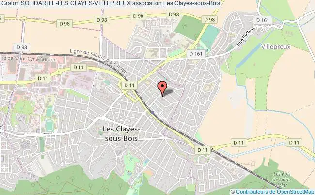 plan association Solidarite-les Clayes-villepreux Les Clayes-sous-Bois