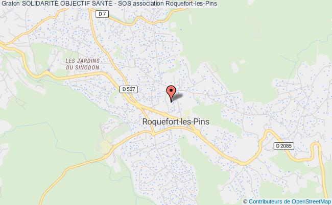 plan association SolidaritÉ Objectif SantÉ - Sos Roquefort-les-Pins