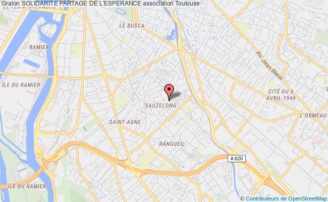 plan association Solidarite Partage De L'esperance Toulouse