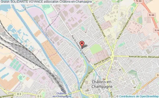 plan association Solidarite Voyance Châlons-en-Champagne