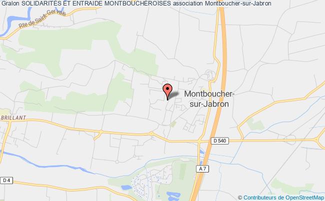 plan association SolidaritÉs Et Entraide MontbouchÉroises Montboucher-sur-Jabron