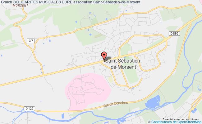 plan association SolidaritÉs Musicales Eure Saint-Sébastien-de-Morsent