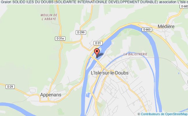 plan association Solidd Iles Du Doubs (solidarite Internationale Developpement Durable) L'   Isle-sur-le-Doubs