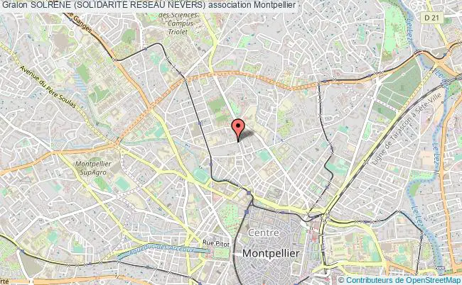 plan association Solrene (solidarite Reseau Nevers) Montpellier