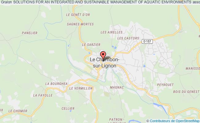 plan association Solutions For An Integrated And Sustainable Management Of Aquatic Environments Chambon-sur-Lignon