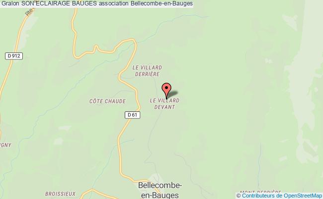 plan association Son Eclairage Bauges Bellecombe-en-Bauges