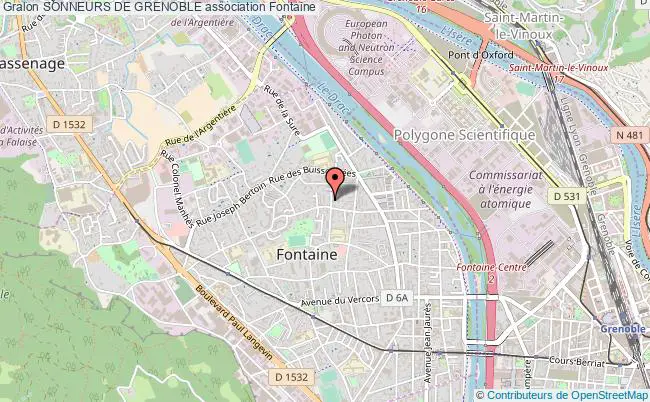 plan association Sonneurs De Grenoble Fontaine