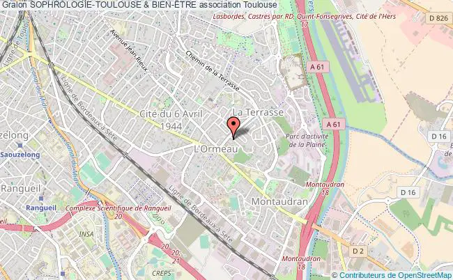 plan association Sophrologie-toulouse & Bien-Ëtre Toulouse