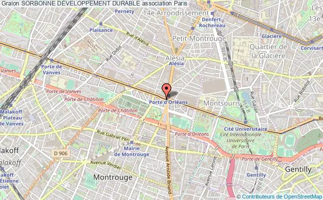 plan association Sorbonne DÉveloppement Durable PARIS