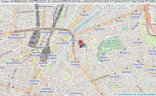 plan association Sorbonne Law School Alumnis Association (association Des Etudiants Et Anciens Etudiants De L?ecole De Droit De La Sorbonne Paris