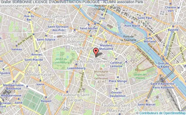 plan association Sorbonne Licence D'administration Publique - Alumni Paris