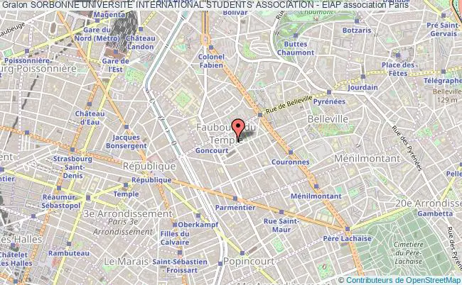 plan association Sorbonne Universite International Students' Association - Eiap Paris