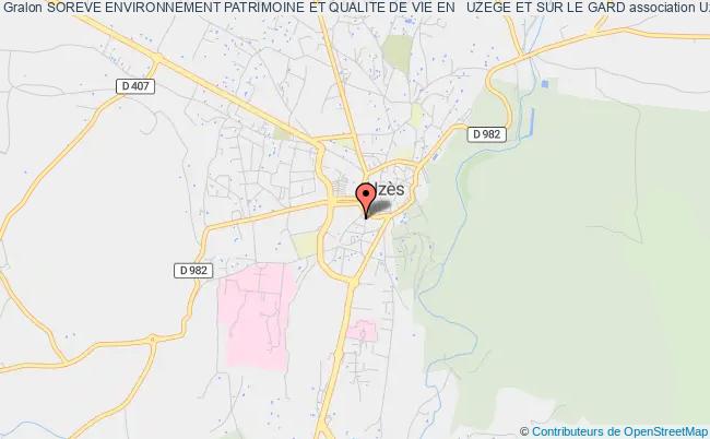 plan association Soreve - Environnement Et Patrimoine En Uzege 