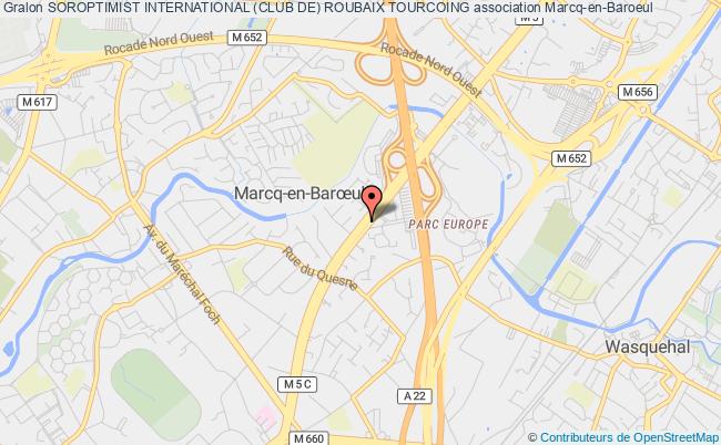 plan association Soroptimist International (club De) Roubaix Tourcoing Marcq-en-Baroeul