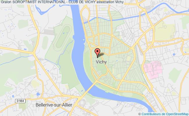 plan association Soroptimist International - Club De Vichy Vichy