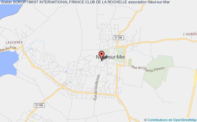 plan association Soroptimist International France Club De La Rochelle Nieul-sur-Mer