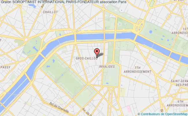 plan association Soroptimist International Paris-fondateur Paris