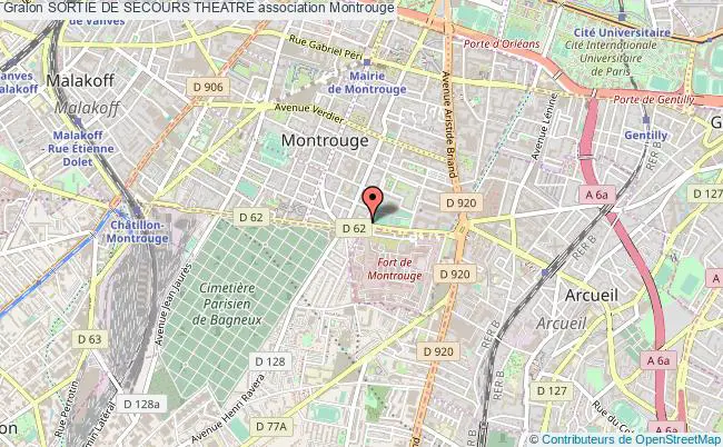 plan association Sortie De Secours Theatre Montrouge