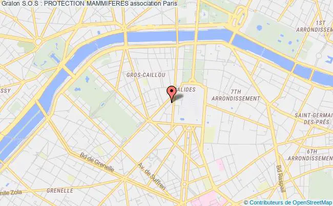 plan association S.o.s : Protection Mammiferes Paris