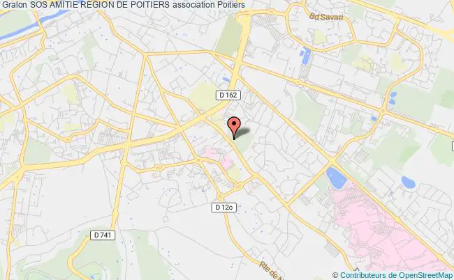 plan association Sos Amitie Region De Poitiers POITIERS CEDEX