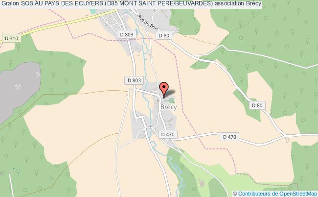 plan association Sos Au Pays Des Ecuyers (d85 Mont Saint Pere/beuvardes) Brécy