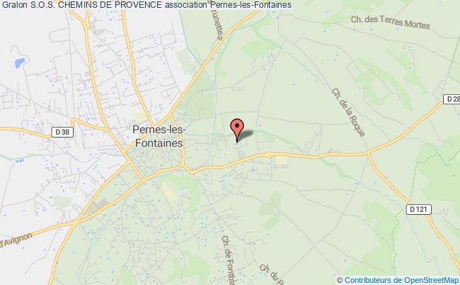 plan association S.o.s. Chemins De Provence Pernes-les-Fontaines