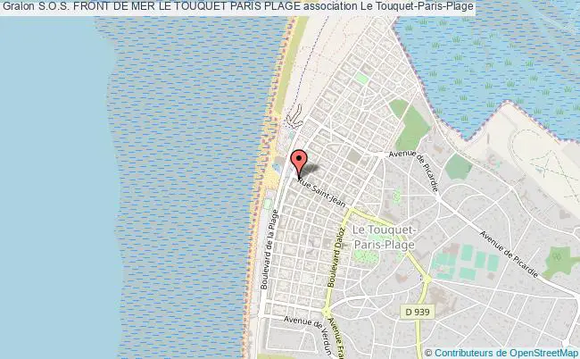 plan association S.o.s. Front De Mer Le Touquet Paris Plage Le    Touquet-Paris-Plage