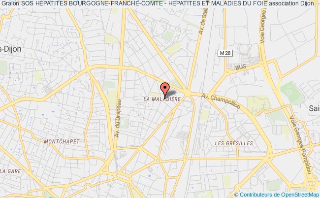 plan association Sos Hepatites Bourgogne-franche-comte - Hepatites Et Maladies Du Foie Dijon