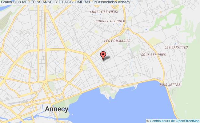 plan association Sos Medecins Annecy Et Agglomeration Annecy