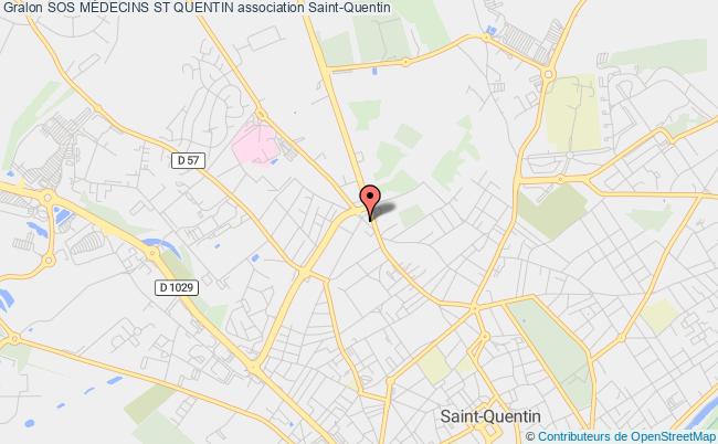 plan association Sos MÉdecins St Quentin Saint-Quentin