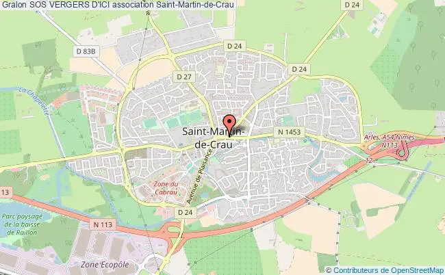 plan association Sos Vergers D'ici Saint-Martin-de-Crau