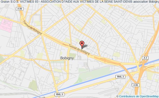 plan association S.o.s. Victimes 93 - Association D?aide Aux Victimes De La Seine Saint-denis Bobigny