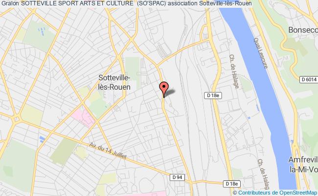 plan association Sotteville Sport Arts Et Culture  (so'spac) Sotteville-lès-Rouen