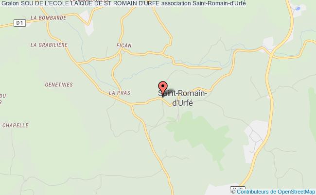 plan association Sou De L'ecole Laique De St Romain D'urfe Saint-Romain-d'Urfé