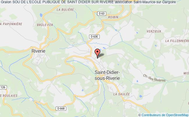 plan association Sou De L'ecole Publique De Saint Didier Sur Riverie Chabanière