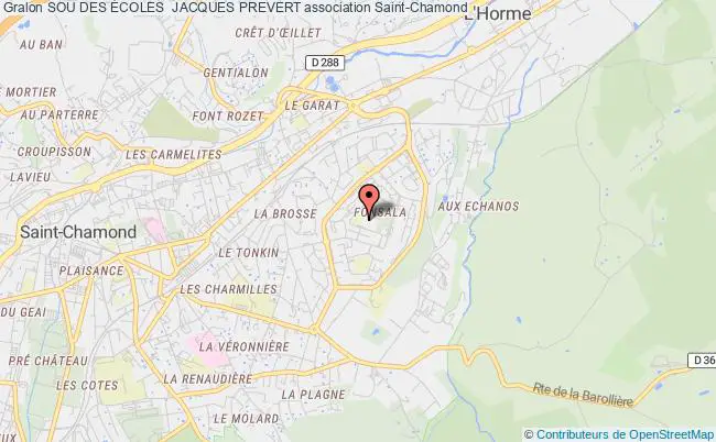 plan association Sou Des Écoles  Jacques Prevert Saint-Chamond