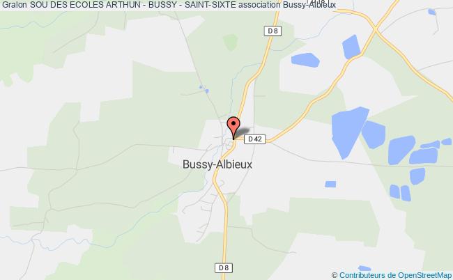 plan association Sou Des Ecoles Arthun - Bussy - Saint-sixte Bussy-Albieux