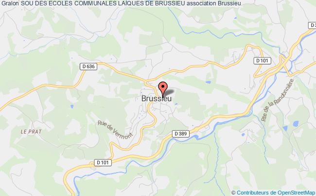 plan association Sou Des Ecoles Communales Laiques De Brussieu Brussieu