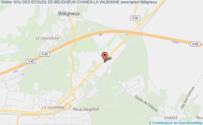 plan association Sou Des Ecoles De Beligneux-chanes-la Valbonne Béligneux