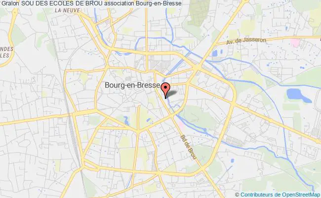 plan association Sou Des Ecoles De Brou Bourg-en-Bresse