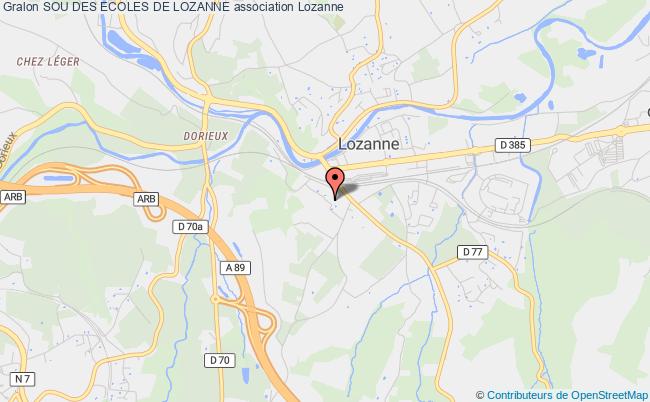 plan association Sou Des Ecoles De Lozanne Lozanne