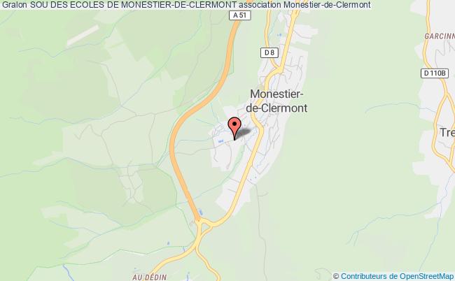 plan association Sou Des Ecoles De Monestier-de-clermont Monestier-de-Clermont