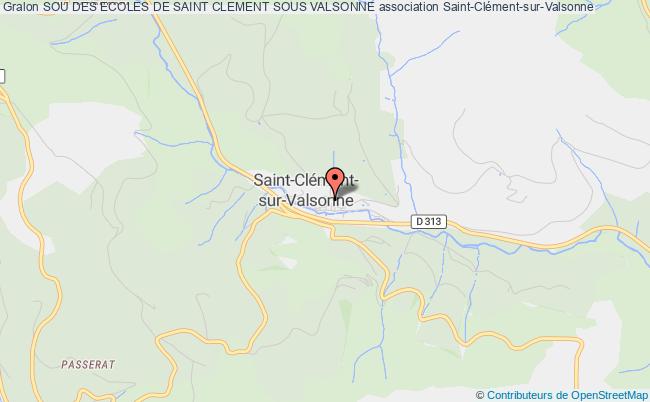 plan association Sou Des Ecoles De Saint Clement Sous Valsonne Saint-Clément-sous-Valsonne