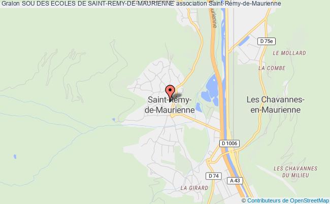 plan association Sou Des Ecoles De Saint-remy-de-maurienne Saint-Rémy-de-Maurienne
