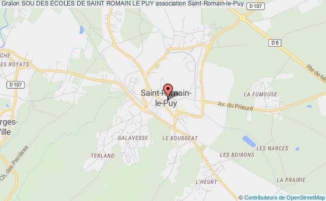 plan association Sou Des Écoles De Saint Romain Le Puy Saint-Romain-le-Puy