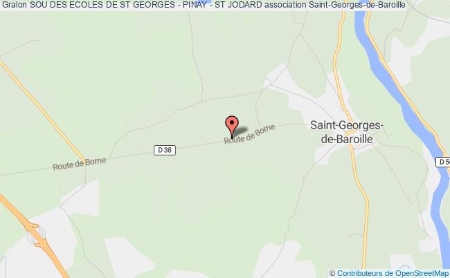 plan association Sou Des Ecoles De St Georges - Pinay - St Jodard Saint-Georges-de-Baroille