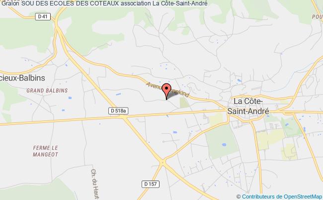 plan association Sou Des Ecoles Des Coteaux Côte-Saint-André
