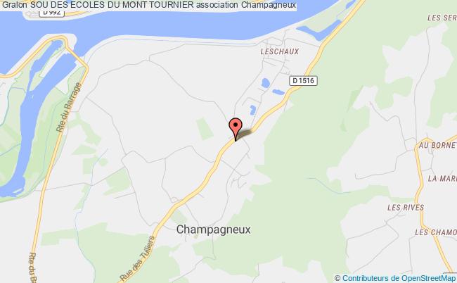 plan association Sou Des Ecoles Du Mont Tournier Champagneux